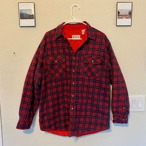 Vintage Northwest Territory insulated flannel jacket, size L